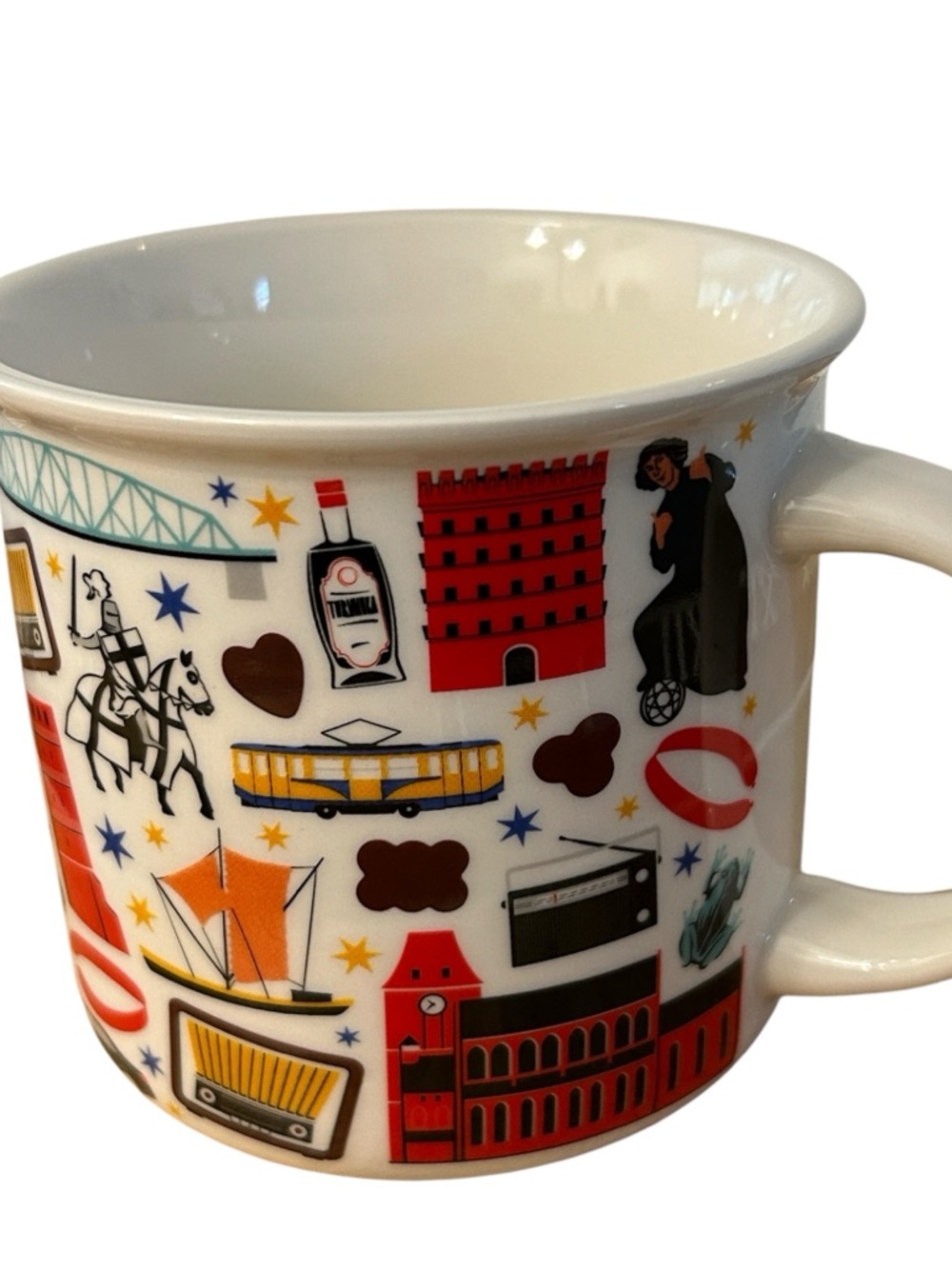City Icons Mug TORUN FOLKSTAR SYMBOLS dog Filuś, Nicolaus Copernicus polish